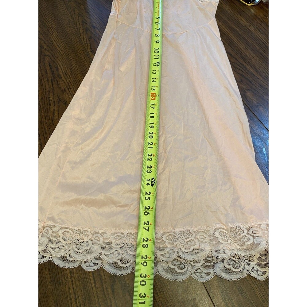 Kayser Vintage Nightgown NWT Women’s Size 32 Pink Peach Floral Lace Nightie - Picture 10 of 10